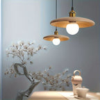 Scandinavian Ceiling Lamp - Solid Wood Pendant Light in Modern Design