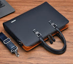 Laptop Bag Leather Padded Compartment Fits 15 Inch