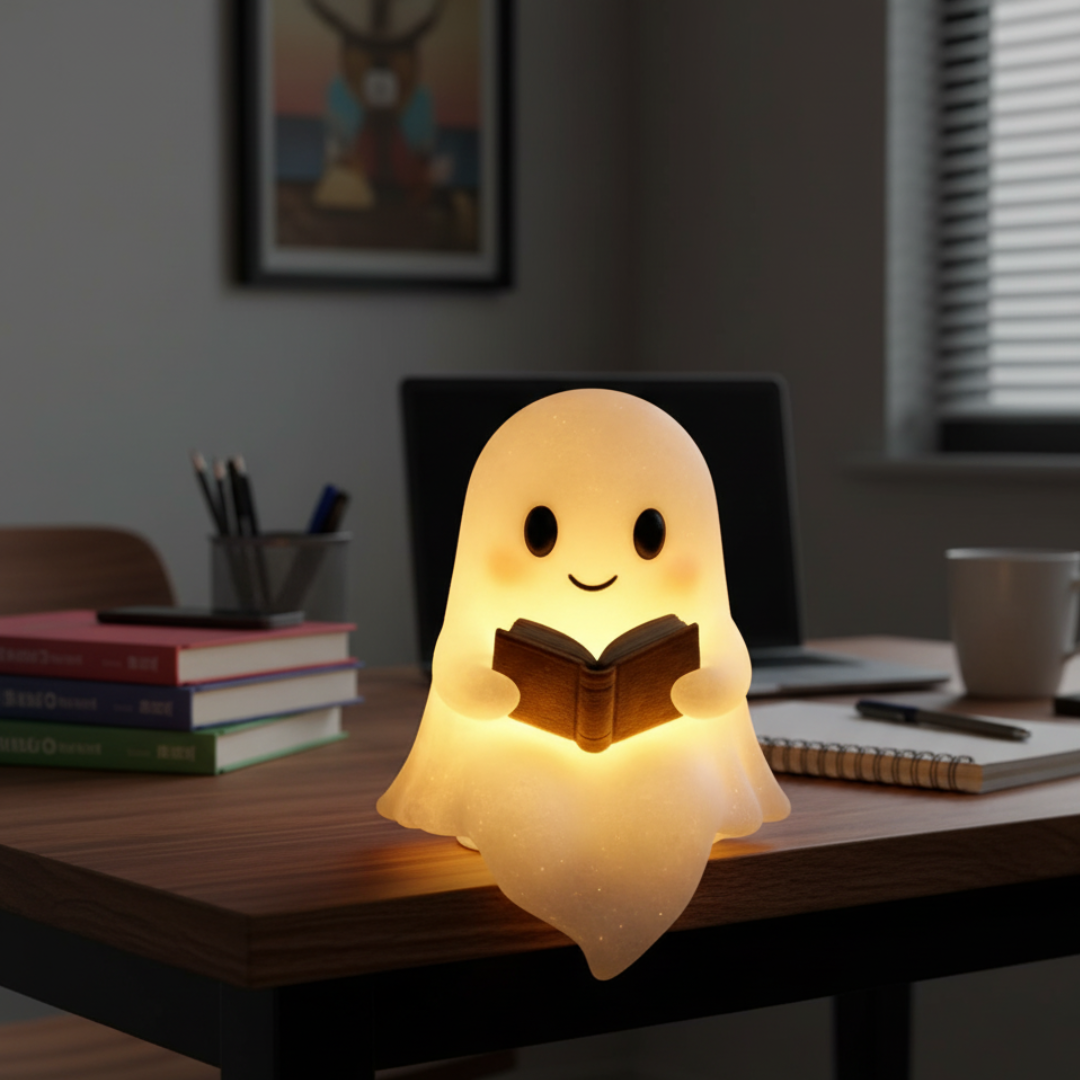 Cordless Ghost-Shaped LED Night Light