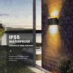 Indoor and Outdoor Dual Beam LED Wall Fixture - IP55 Rated