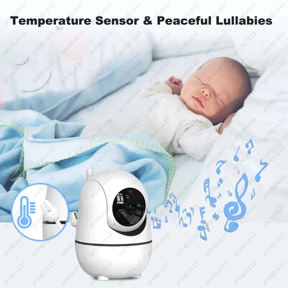 Baby Monitor 5-Inch HD Pan & Tilt Two-Way Talk