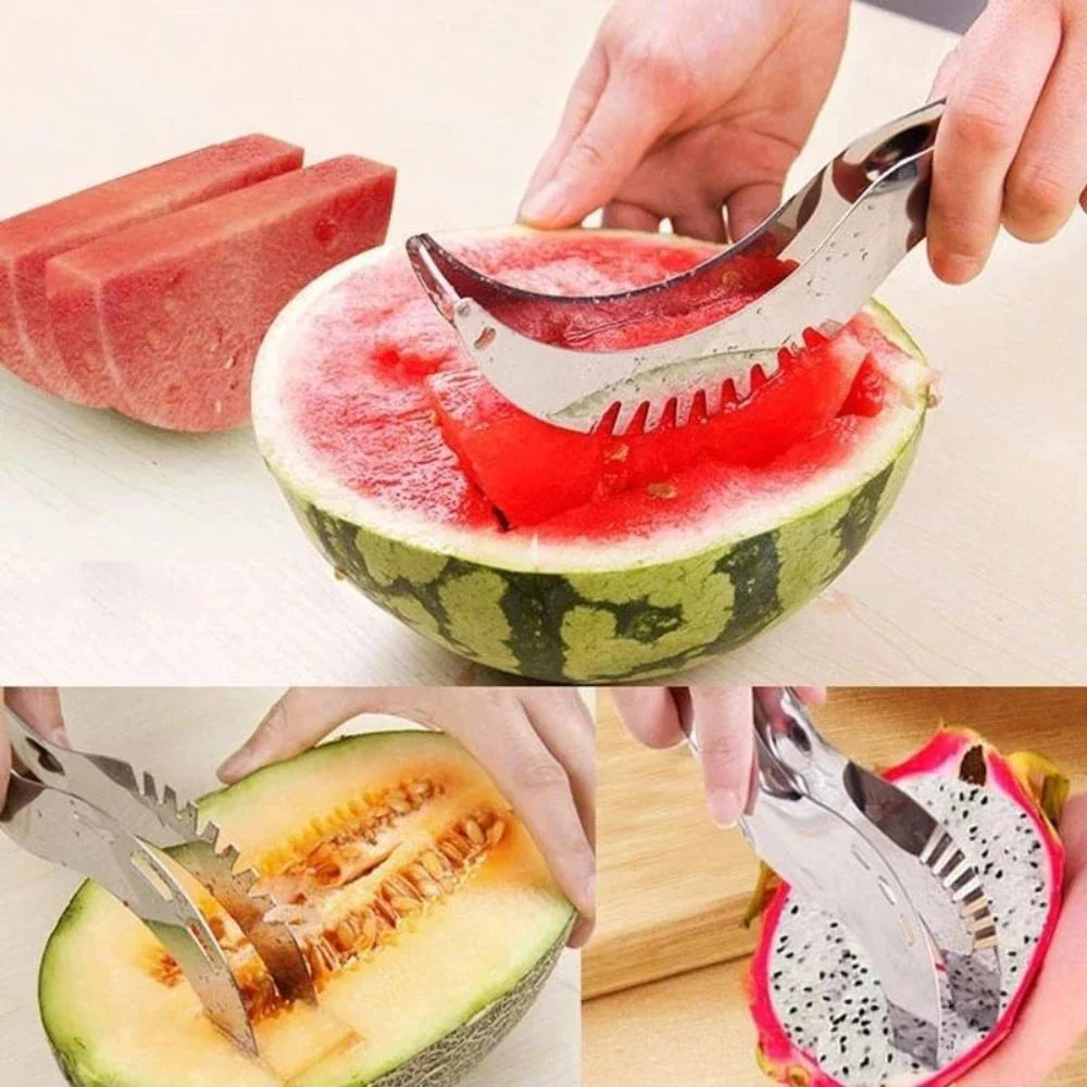 Fruit Slicer One-Motion Stainless Steel & Dishwasher-Safe