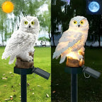 Solar-Powered Dusk-to-Dawn Weatherproof Garden Stake Light (Owl-Shaped)