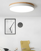 Even-Light Wood-Detail Ceiling Light (Multiple Sizes)