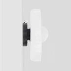 Ceiling and Wall Light Fixture with Central Glass Globe Design