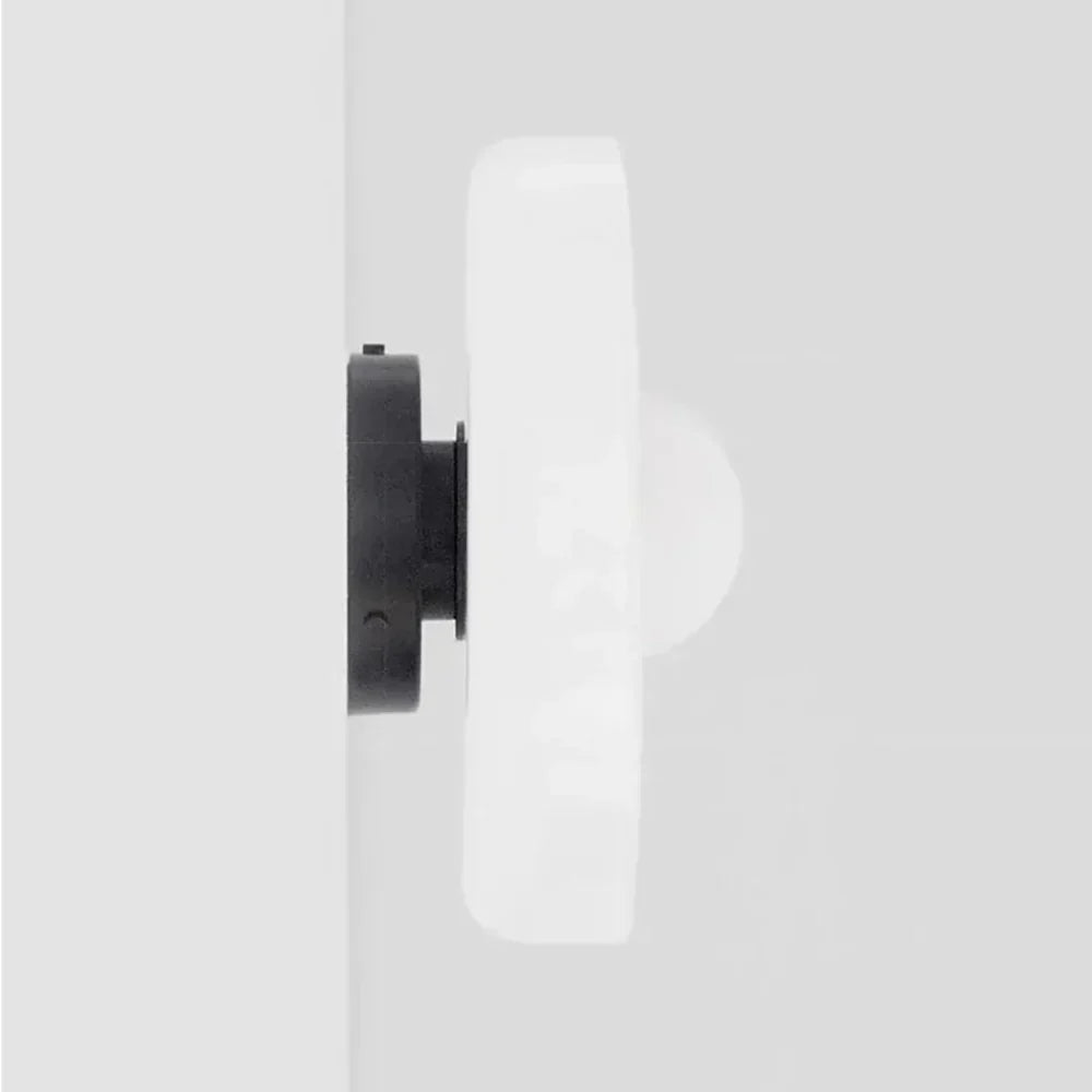 Ceiling and Wall Light Fixture with Central Glass Globe Design