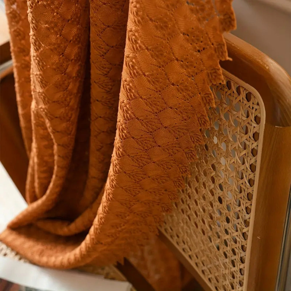 Crochet Bohemian Curtain for Sunlight Filtering
