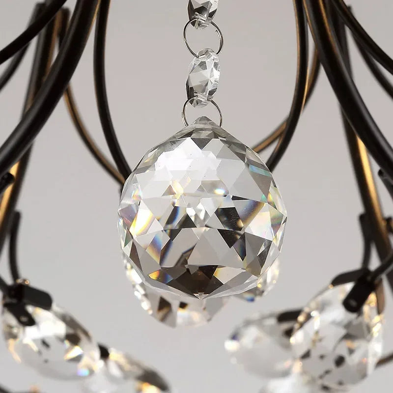 Floral Crystal Ceiling Lamp – Elegant Home Lighting Fixture
