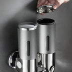 Marble-Effect Wall Soap Dispenser for Easy Mounting