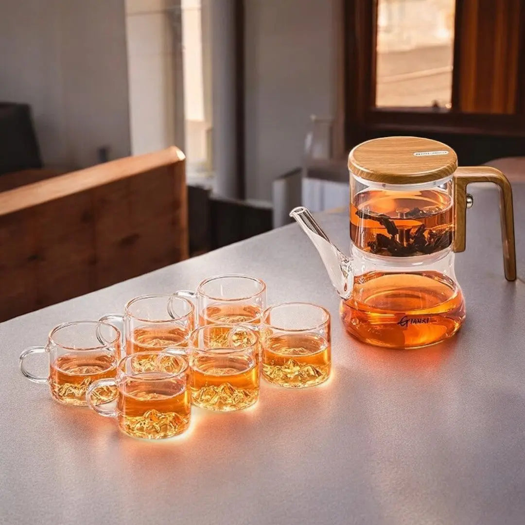 EcoGlass Magnetic Brew Teapot for Perfect Tea Moments