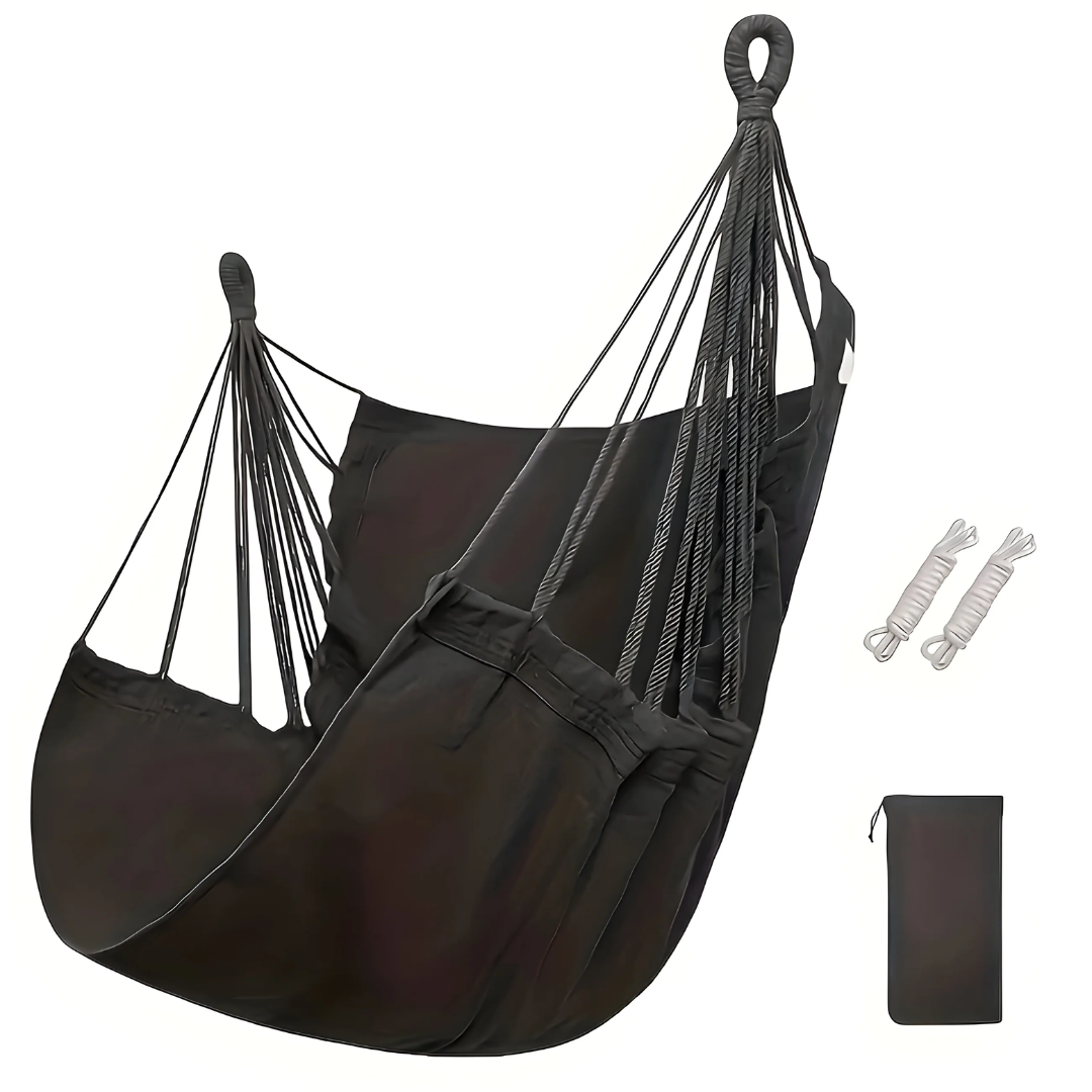 Outdoor Cotton Rope Swing Seat - Hanging Hammock Chair