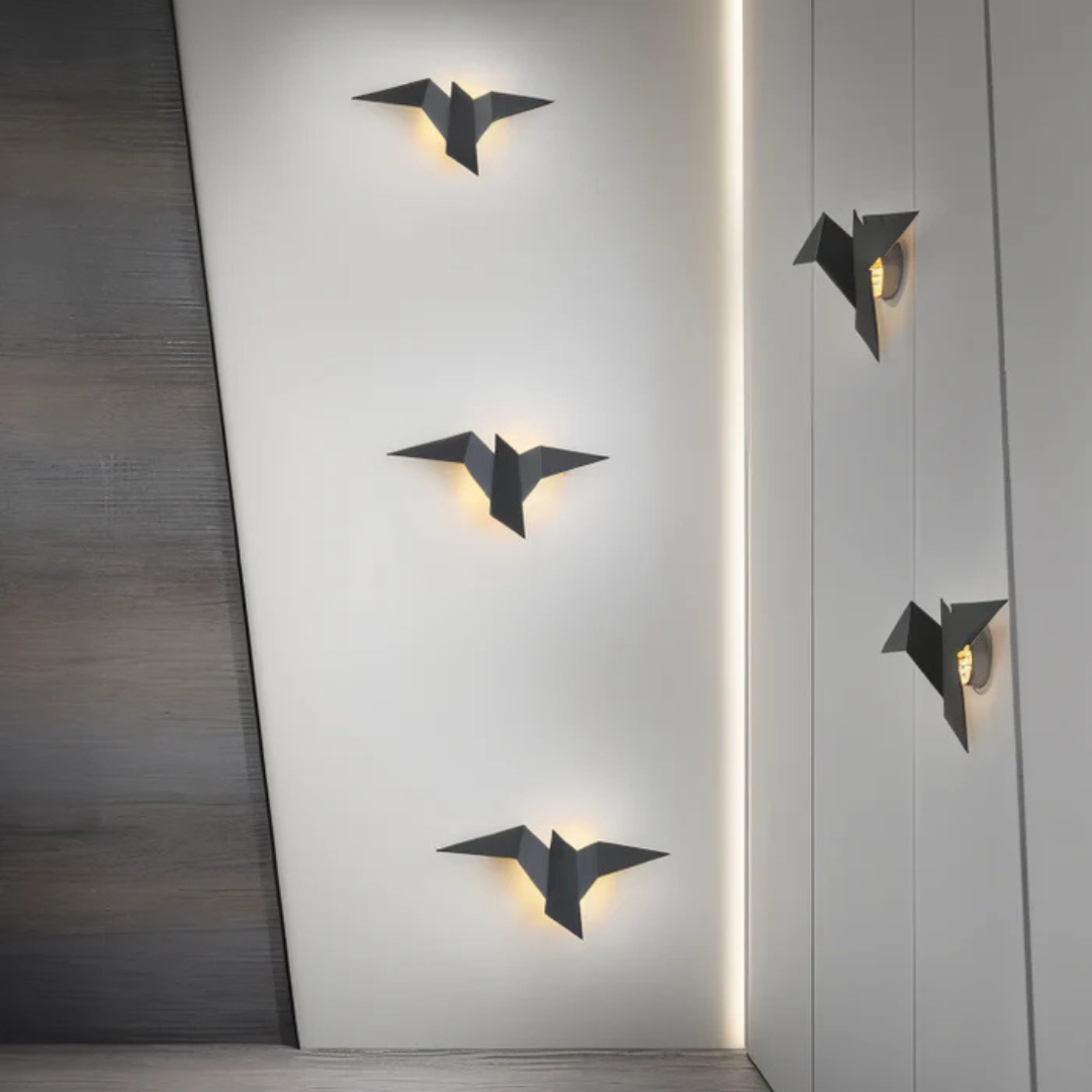 Modern Indoor LED Sconce - Unique Origami Wall Light