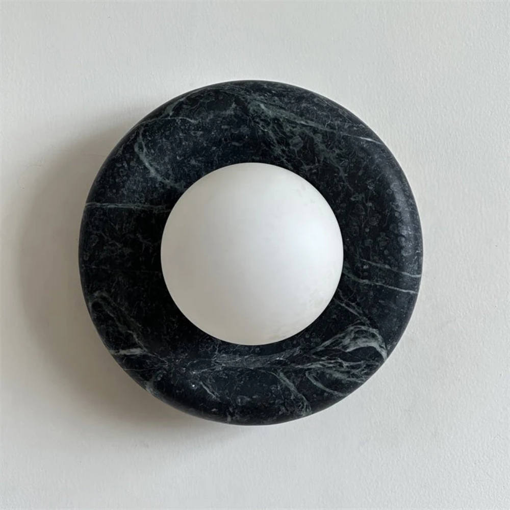 Elegant Indoor LED Wall Light Fixture - Modern Marble Sconce