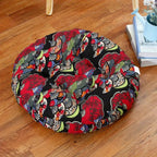 Round Floor Cushion in Cotton – Bohemian Style