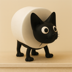 Decorative Tabletop Figure for Animal-Themed Toilet Paper Holder