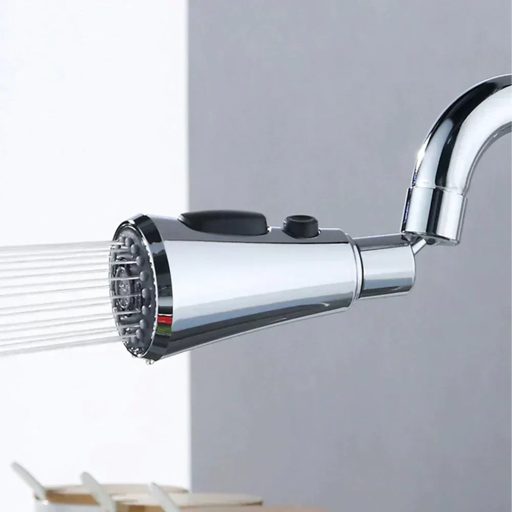 Faucet Adapter 360° Swivel & Three Flow Settings