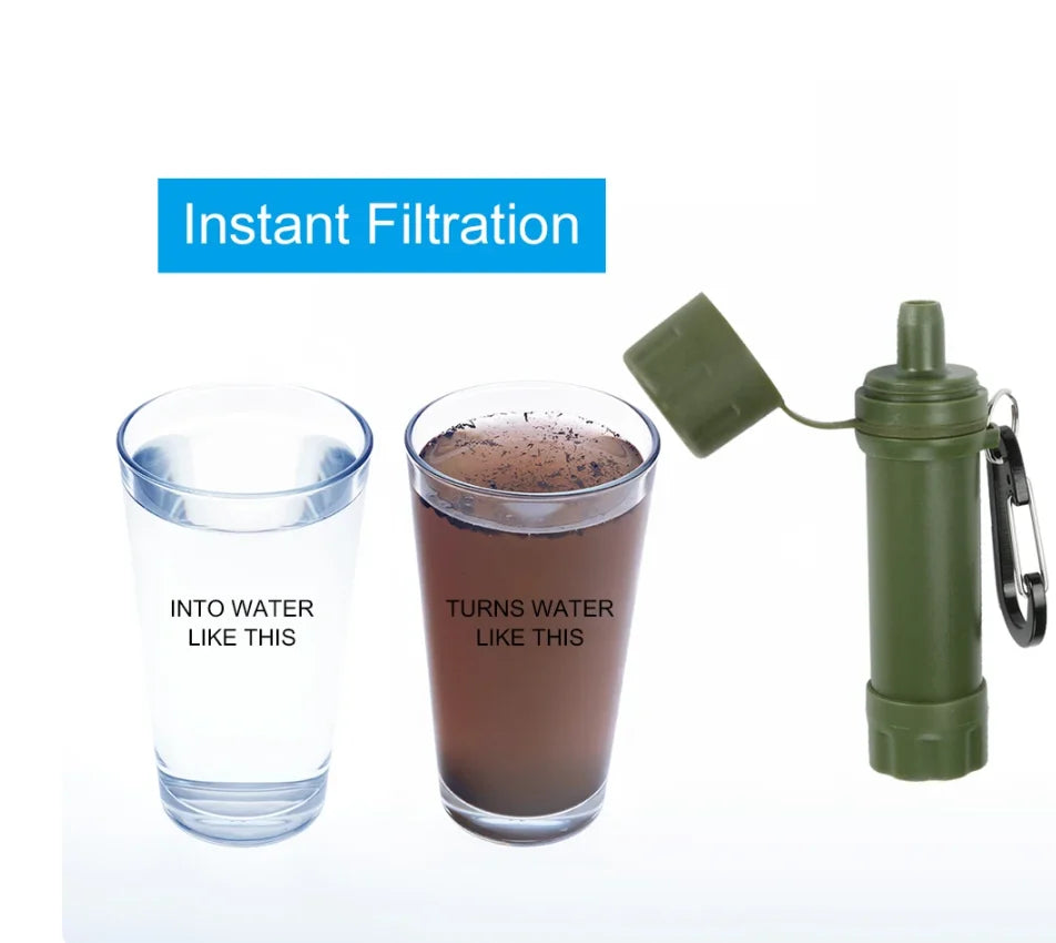 Water Filter Integrated Straw Lightweight 1200 L