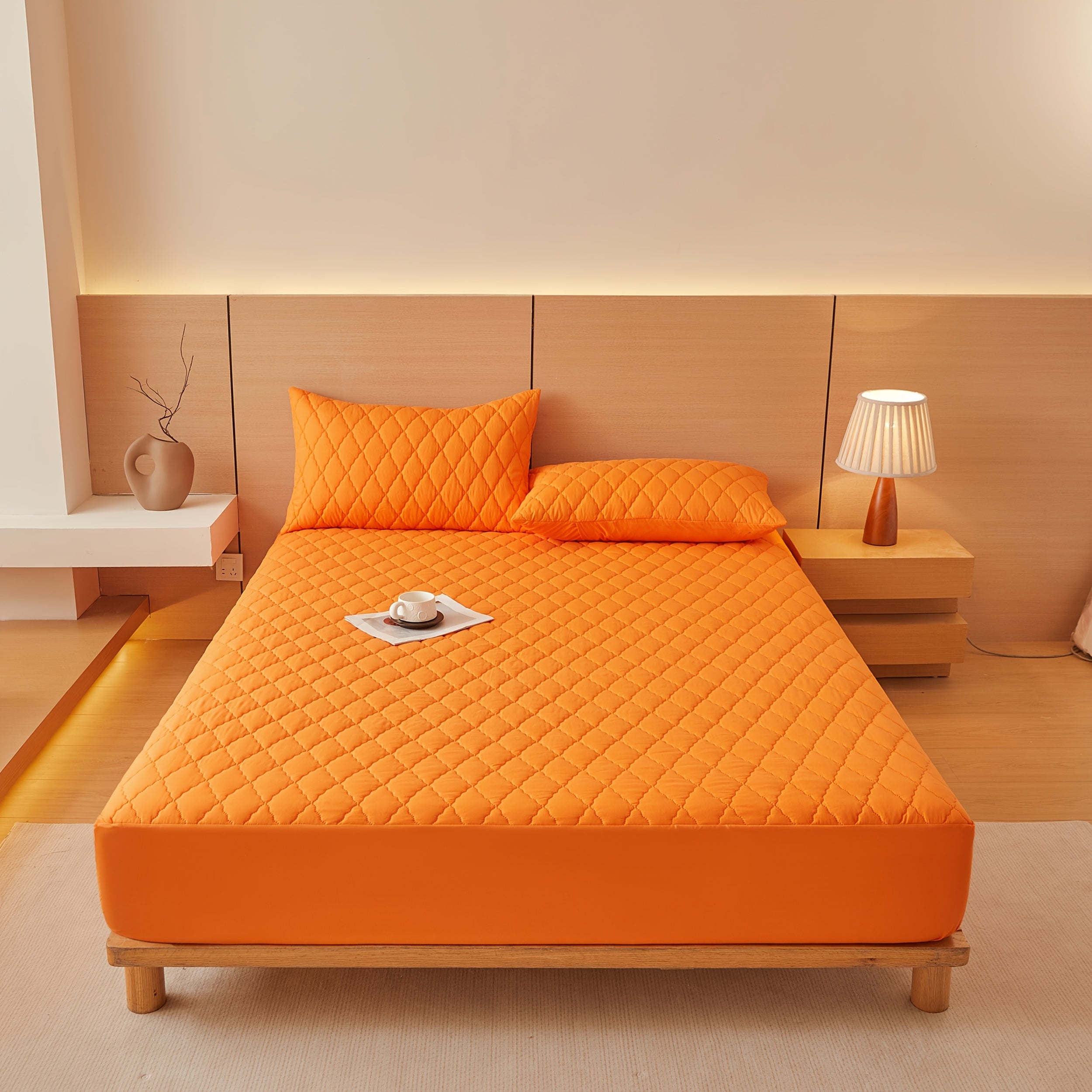 Liquid-Resistant Quilted Polyester Mattress Protector (Semi-Fitted)