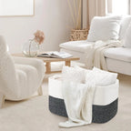 Toy & Blanket Storage Basket Extra-Large Woven Cotton Rope
