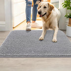 Dog Mat Ultra-Absorbent Chenille Non-Slip & Machine Washable