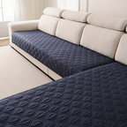Non-Slip Embossed Polyester Sofa Cover (2-Piece Set)