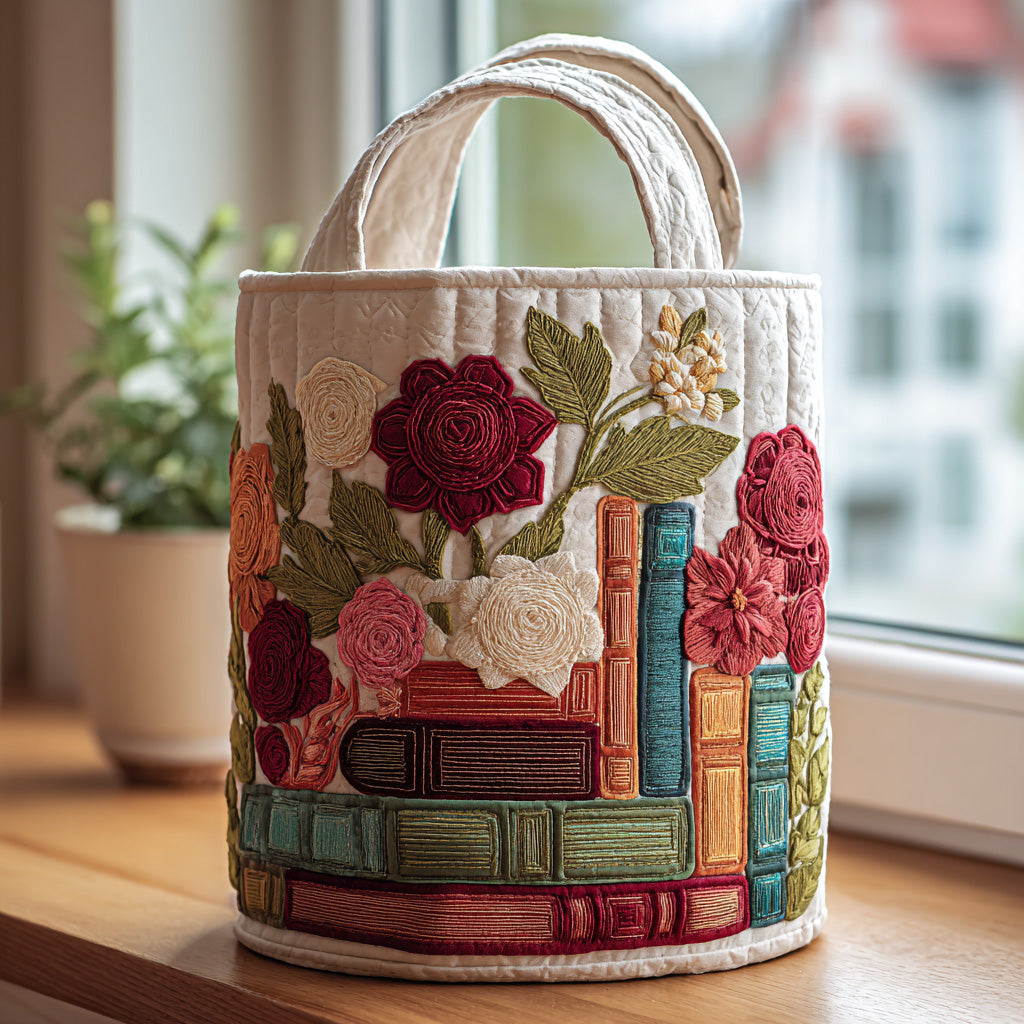 Quilted Foldable Laundry Basket (Reinforced Linen Handles)