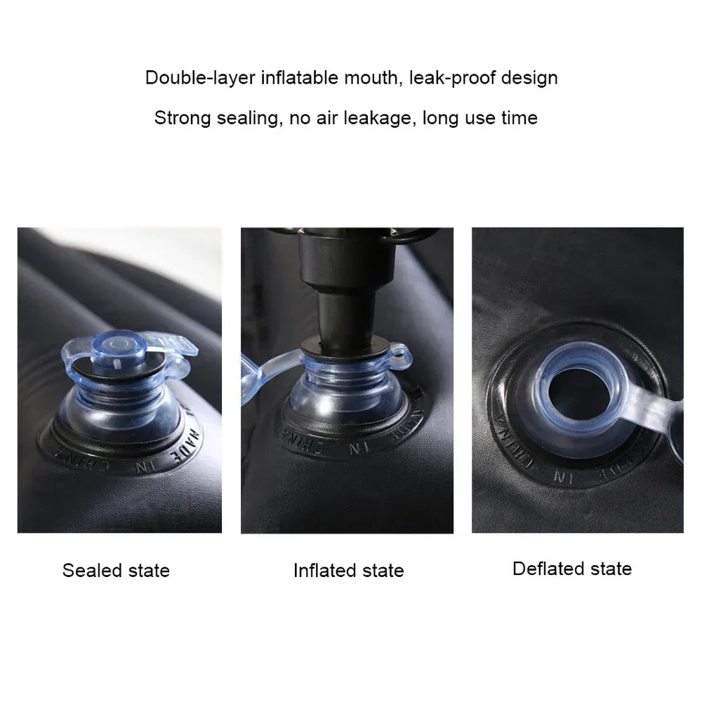 Inflatable Car Mattress Thick Flocked Fabric Universal Fit