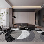 Geometric Soft Velvet Floor Mat – Non-Slip Rug for Home