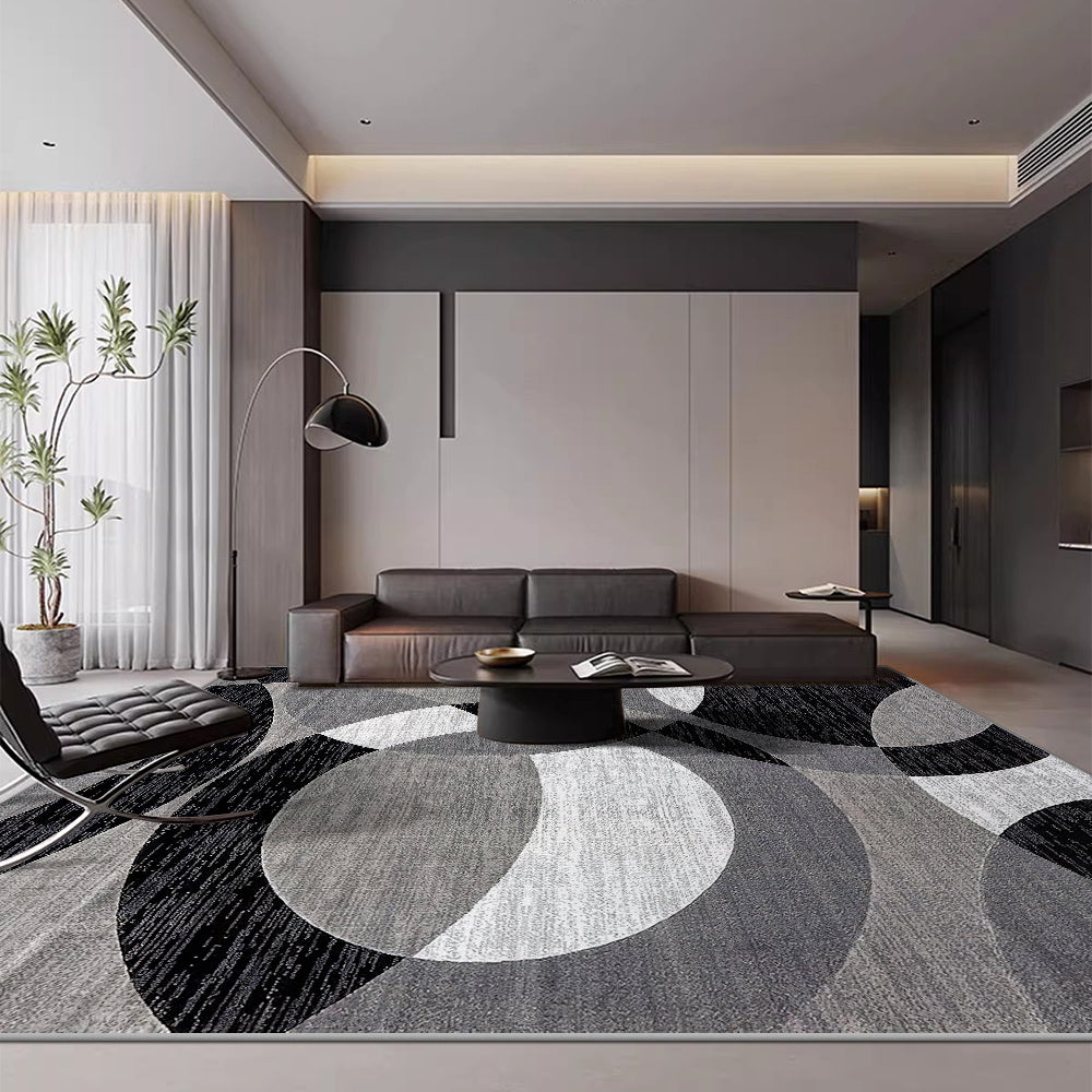 Geometric Soft Velvet Floor Mat – Non-Slip Rug for Home