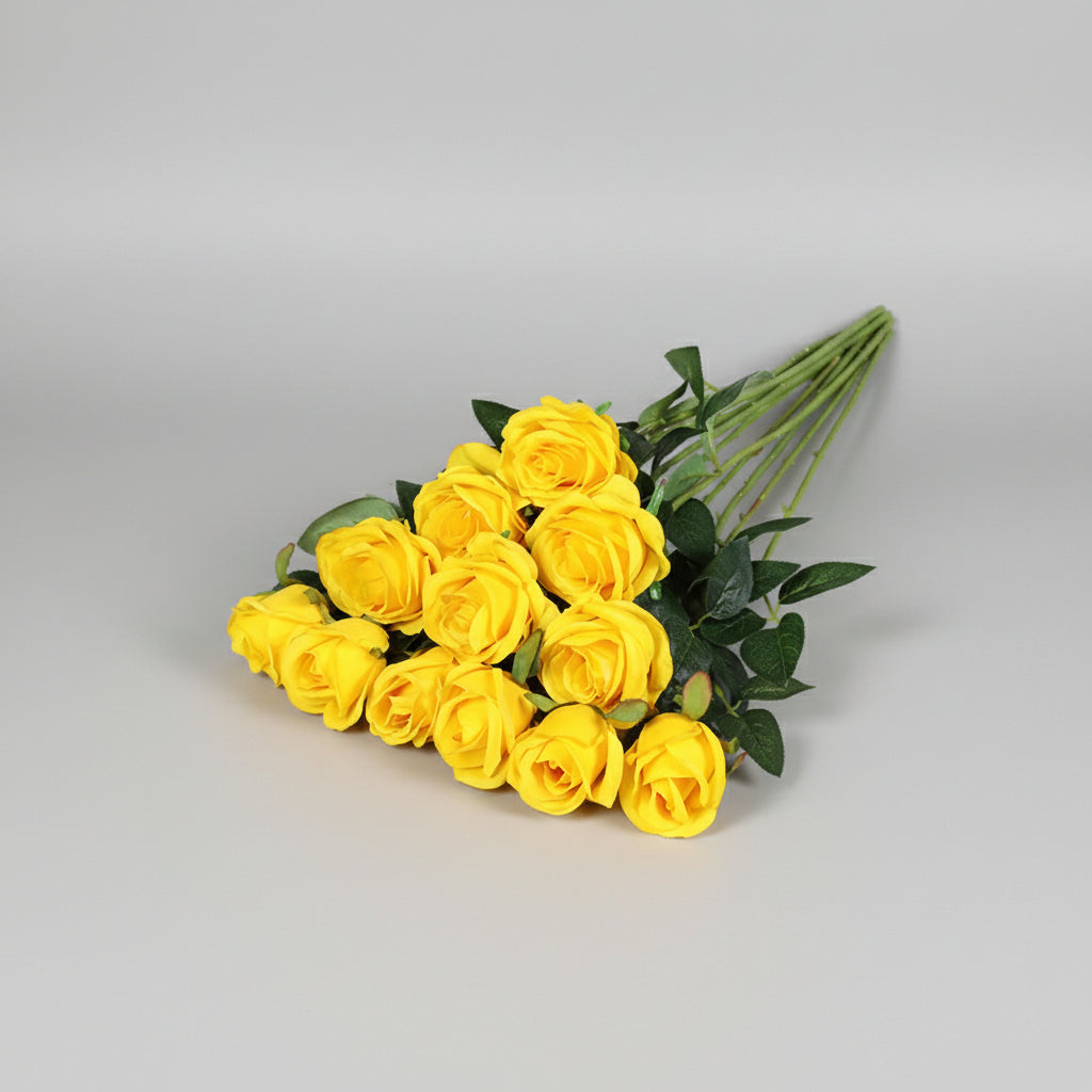 Red Rose Bouquet - Artificial Floral Arrangement for Mother's Day Decor