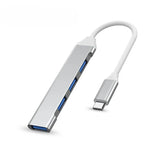 USB Hub 4-Port USB 3.0 & 2.0 Aluminum