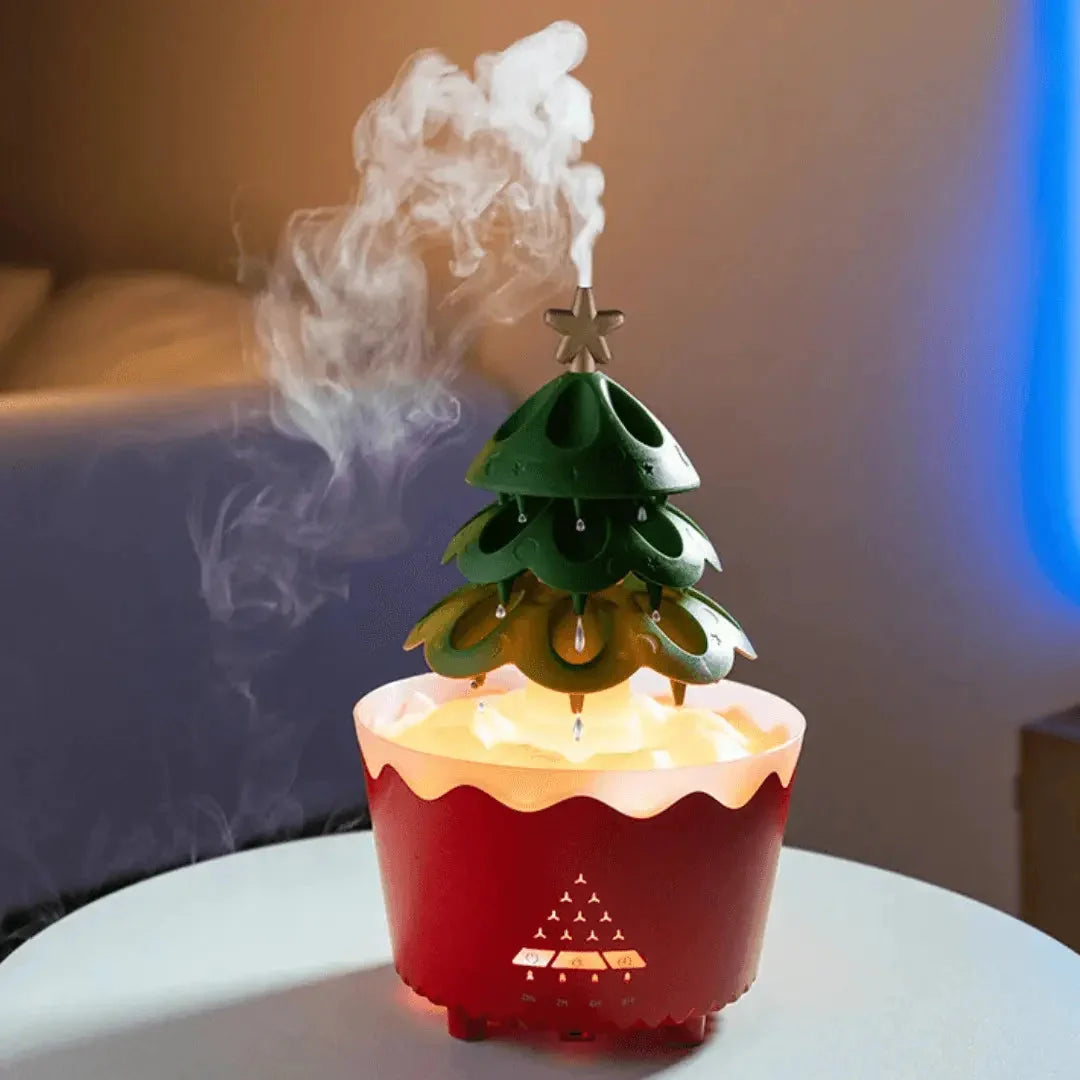 Aroma Diffuser Christmas Tree Silent & Adjustable Mist