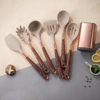 Non-Stick Kitchen Tool Set with 7 Pieces and Storage Stand
