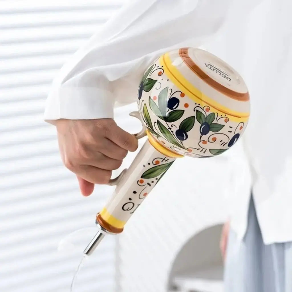 Charming Rustic Ceramic Oil & Vinegar Dispenser