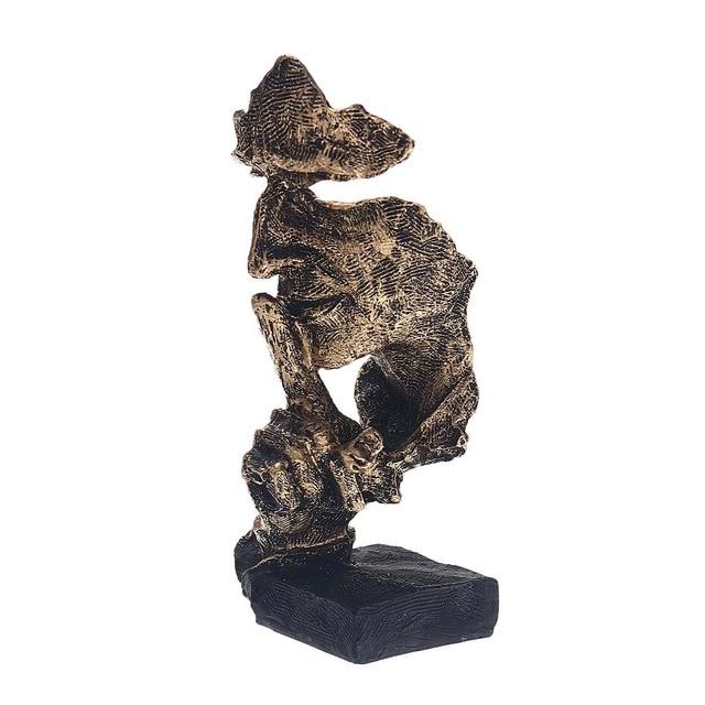 Abstract Sculpture Scandinavian Minimalist Gold Finish