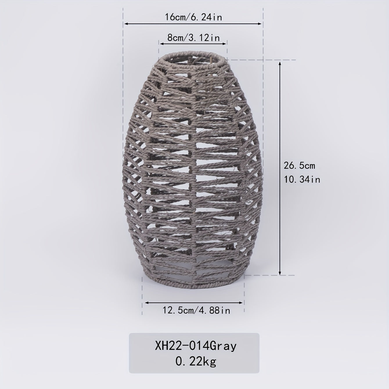 Natural Woven Ceiling Light Fixture with Modern Handwoven Rope Shade