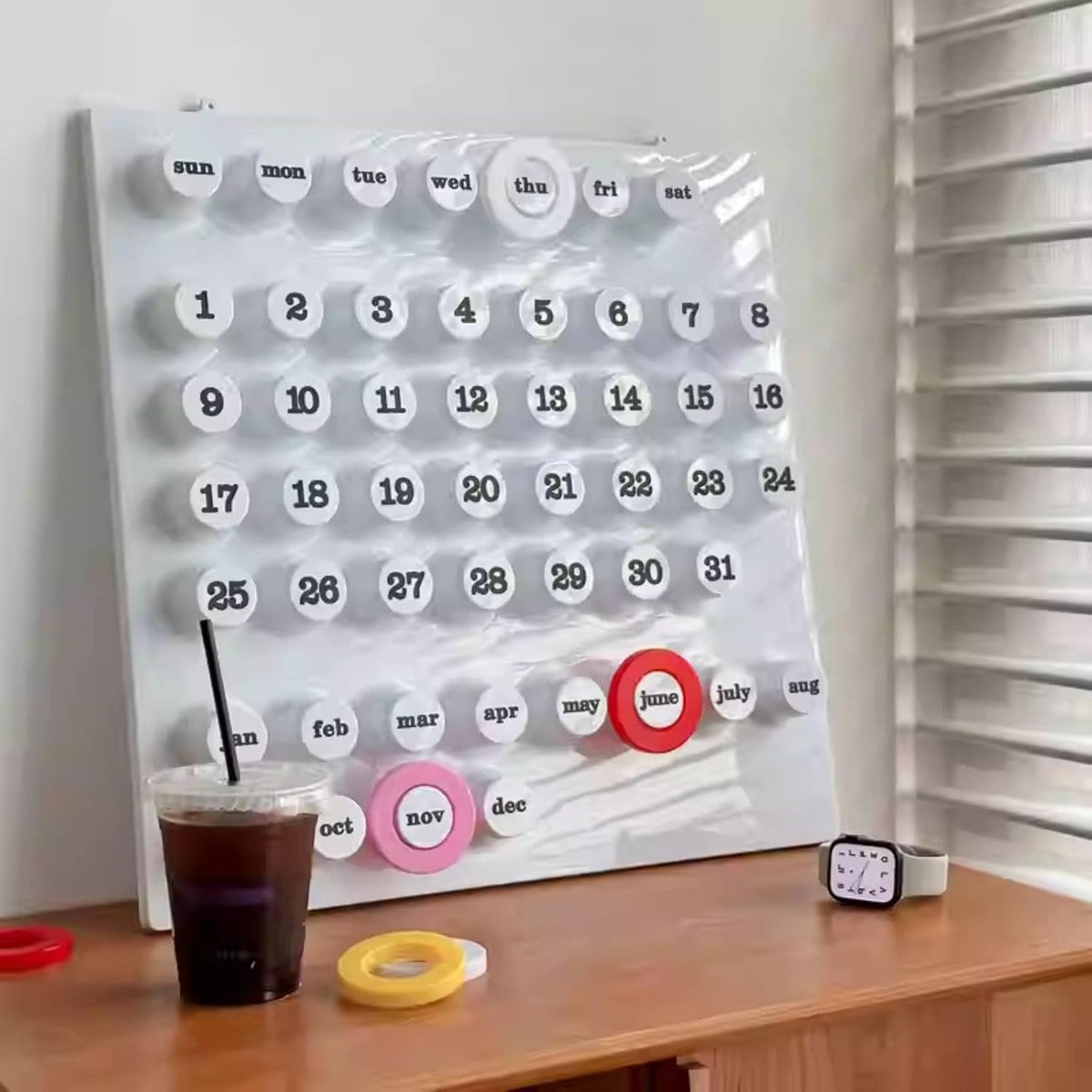 EvergreenChrono Wall Calendar - Sustainable Date Tracker