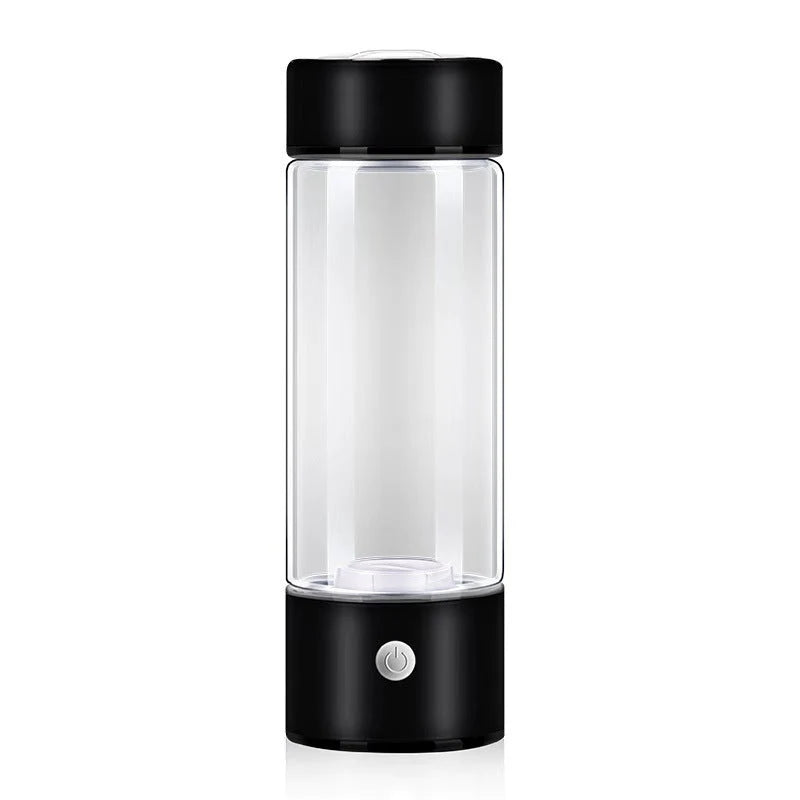 Hydrogen Water Bottle USB Rechargeable Borosilicate Glass 420ml