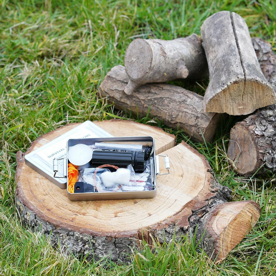 Survival Kit Waterproof Aluminum Fire Starter & Multi-Tool