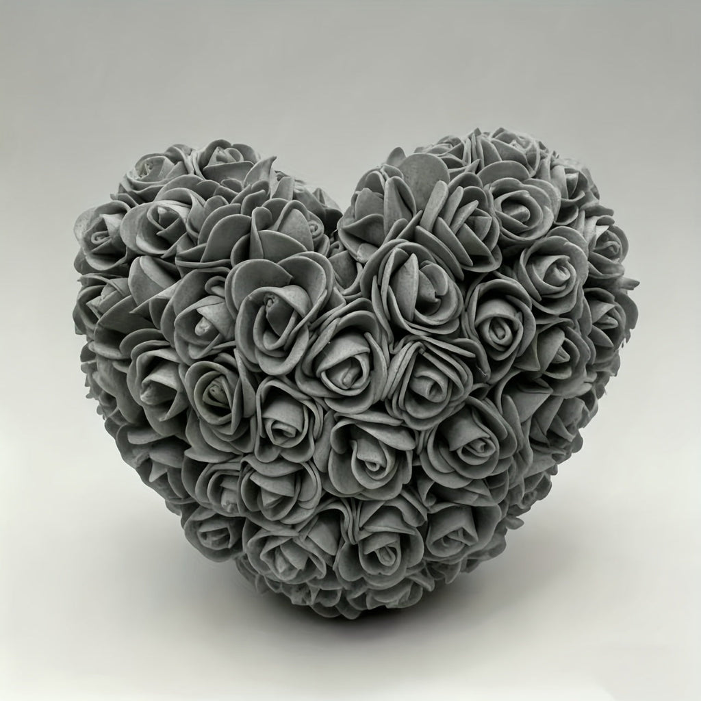 Artificial Flower Table Centerpiece - Heart-Shaped Rose for Mother's Day