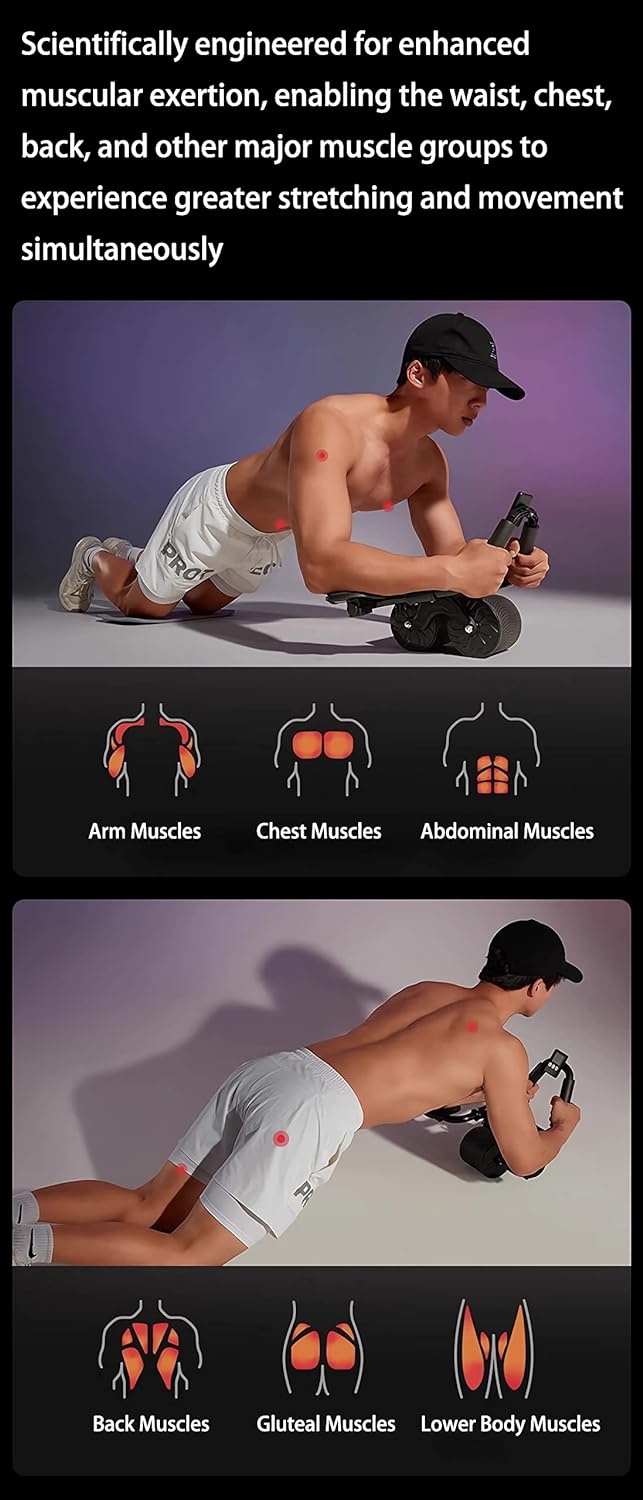 CoreMaster Fitness Wheel with Elbow Support for Total Body Strength
