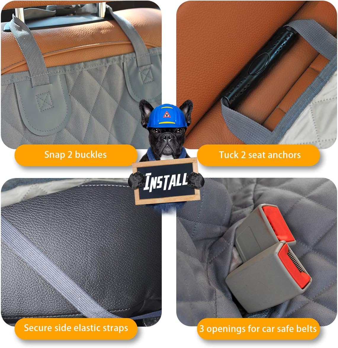 PetGuard Waterproof Car Seat Cover - Versatile Hammock Design