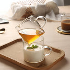 4oz Glass Measuring Pitcher for Espresso with Double Spout