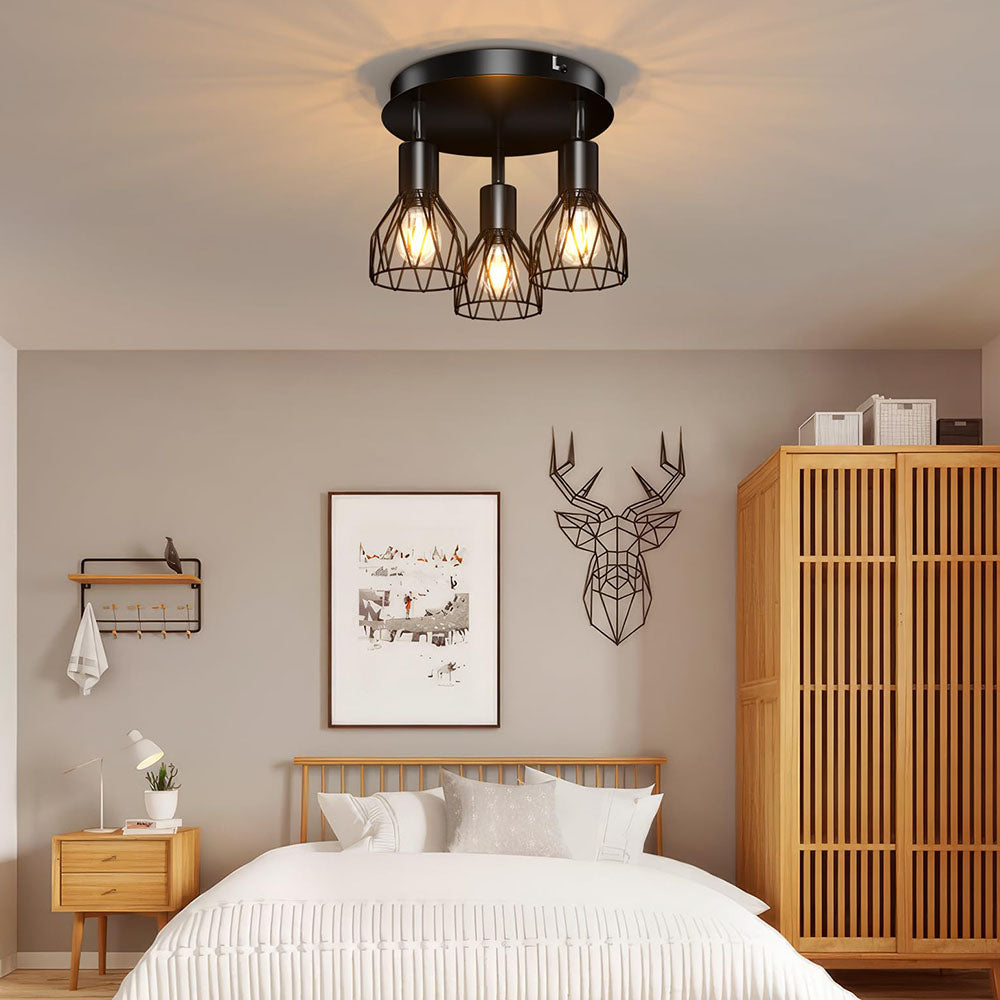 Adjustable Black Ceiling Spotlight Light | Vintage Industrial Style