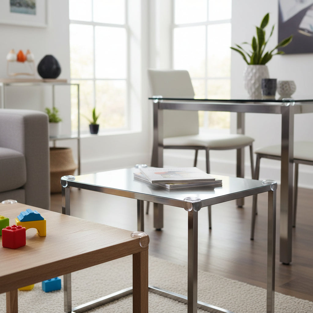 Clear PVC Table Edge Guards for Child Safety - Corner Protectors