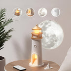 LED Lamp for Room Decor with Lighthouse Night Light Projection