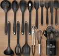 15-Piece Kitchen Utensil Set in Heat-Resistant Silicone