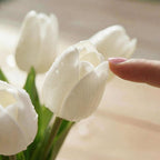 Realistic Touch Tulip Bouquet with Artificial Flowers for Mother's Day
