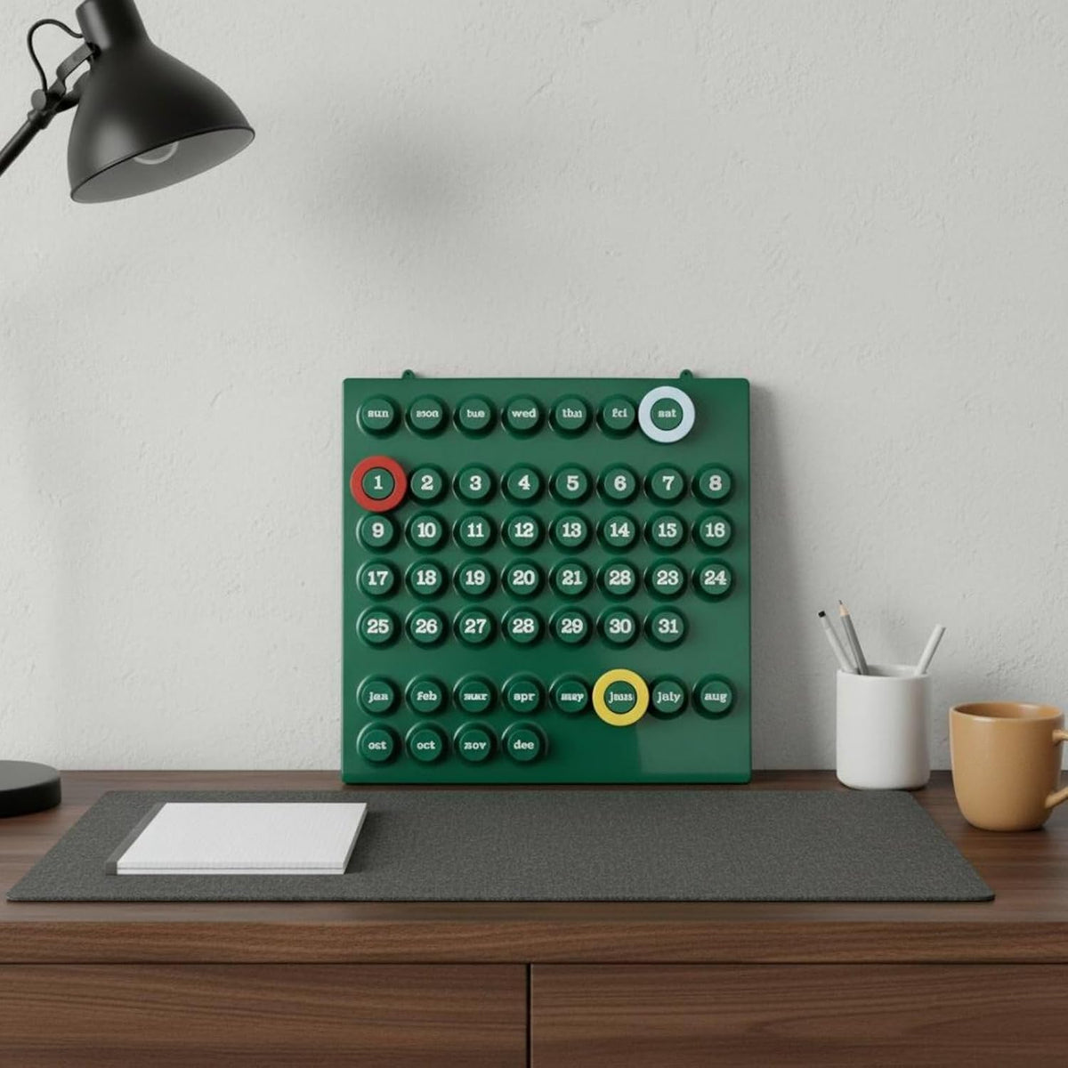 EvergreenChrono Wall Calendar - Sustainable Date Tracker