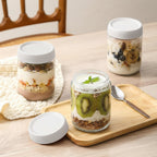Airtight Stackable Kitchen Containers Set - Glass Food Storage Jars